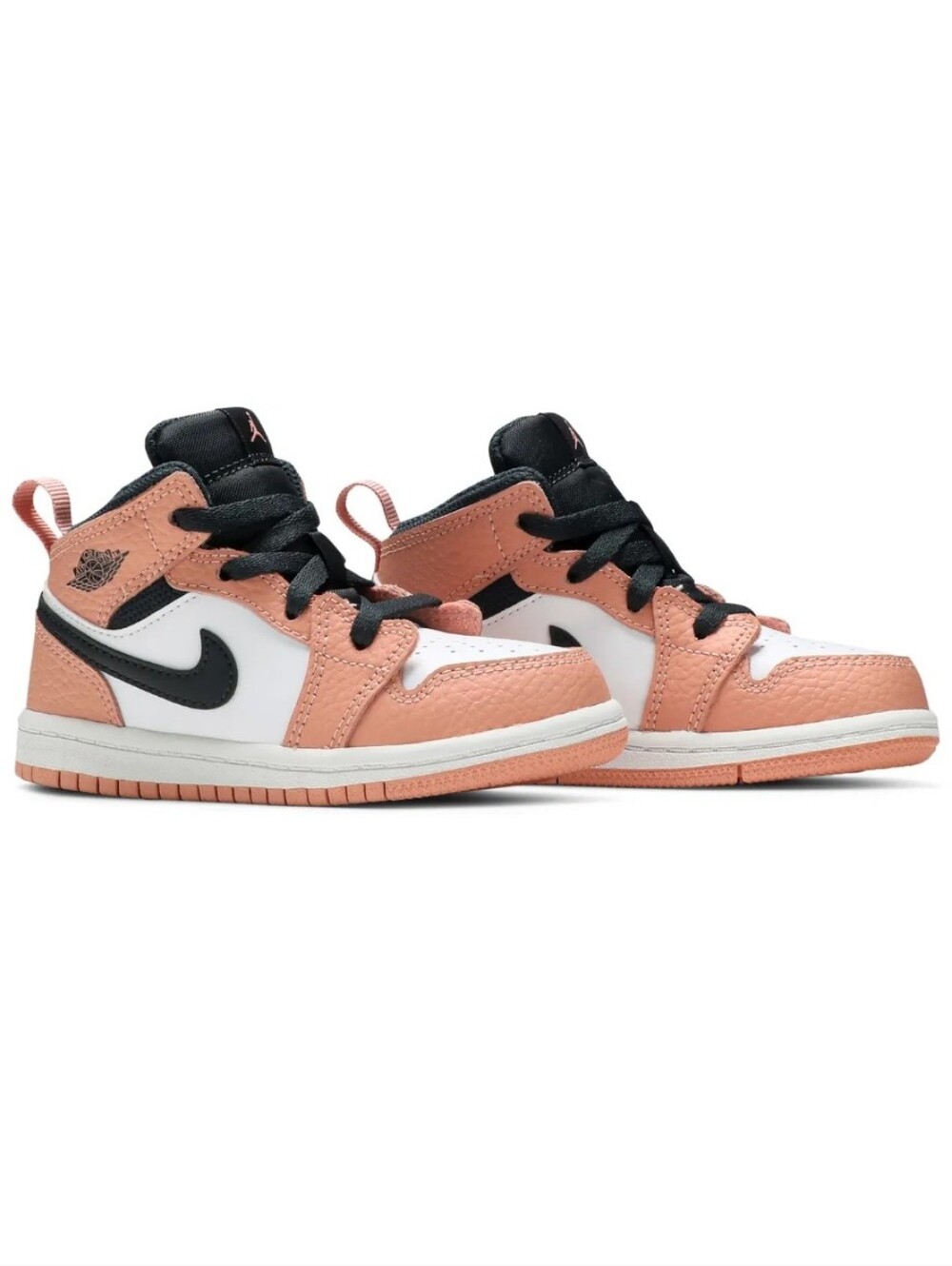 Nike Kids' Air Jordan 1 Mid GT 'Pink Quartz' Sneakers, Size 9C
